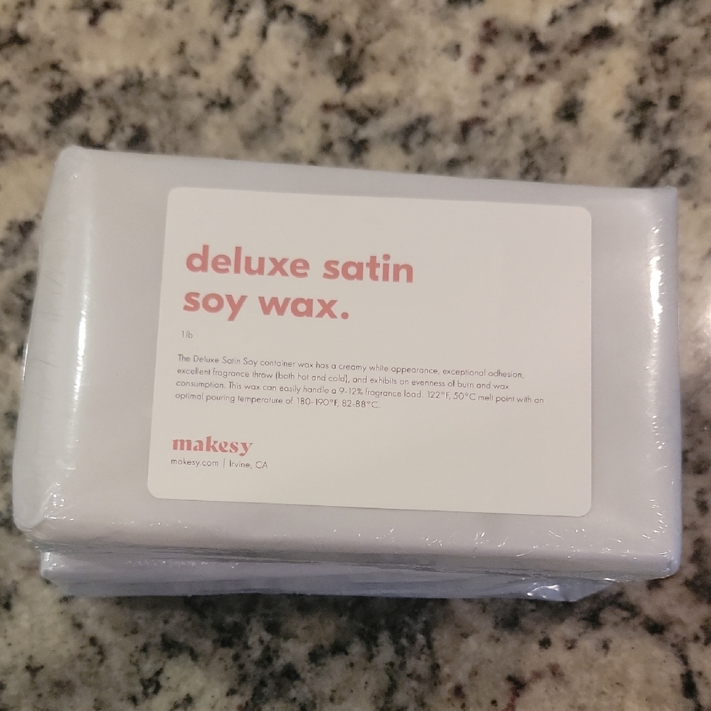 Deluxe Satin Soy Wax - White